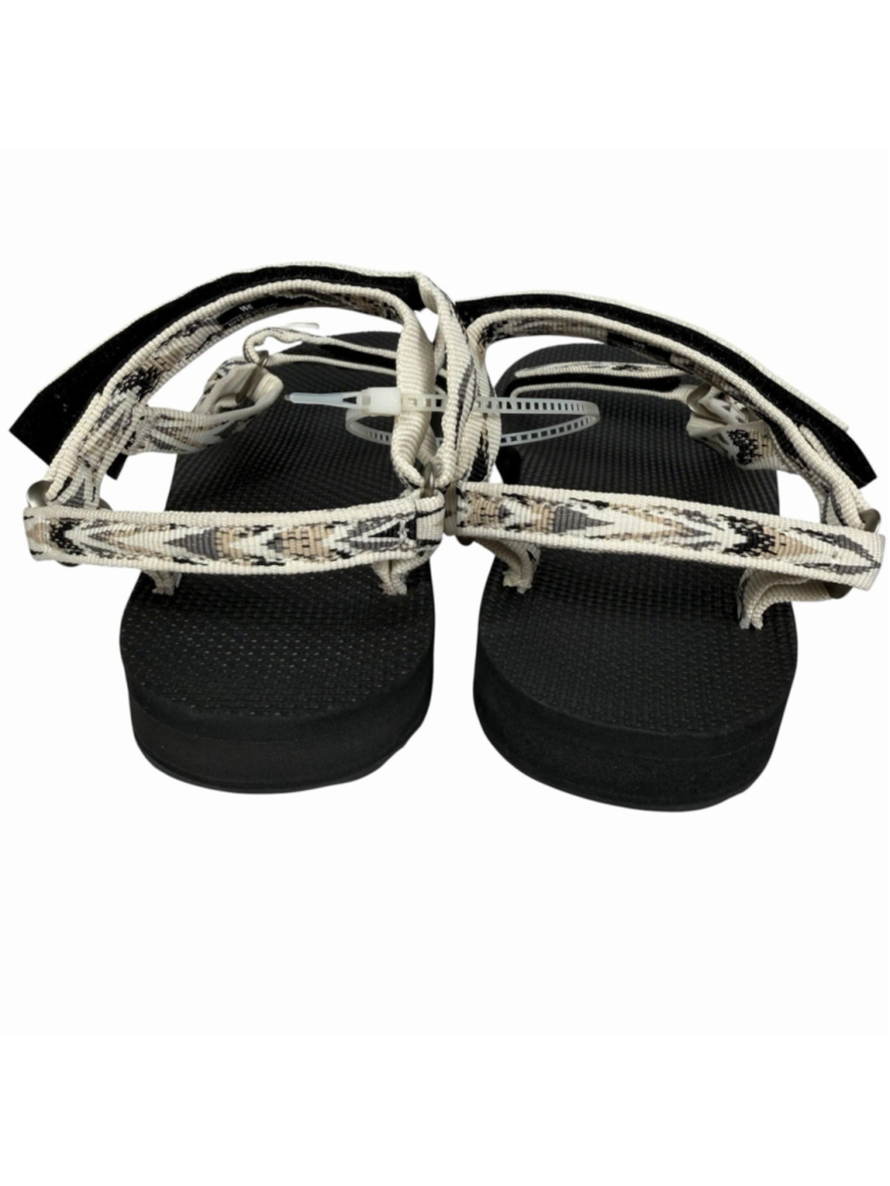 Teva Original Universal Slim Womens Size 6 Sandal archive wings white/ black - Picture 5 of 8